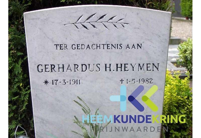 Grafstenen kerkhof Herwen Coll. HKR (112) G.H. Heymen